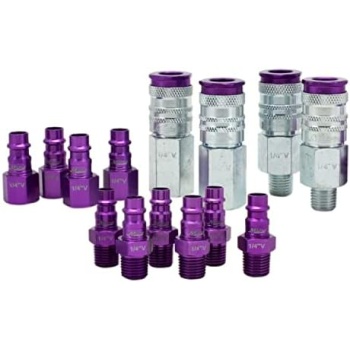 Milton S-314VKIT Kit, 14pc Hi-Flo V style 1/4", Purple