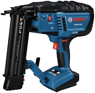 BOSCH GNH18V-18MN 18V Brushless 18-Gauge Brad Nailer - Cordless Power, Fastens