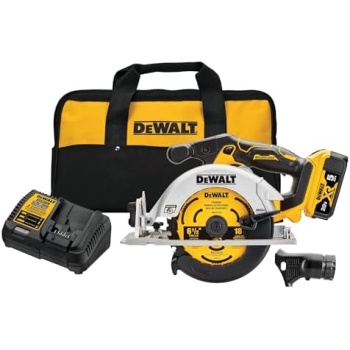 DEWALT 20V MAX* Circular Saw, 6-1/2-Inch, Cordless, Battery and Charger Included