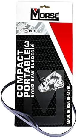 Morse 1216 Bimetal, Compact Portable Band Saw Blade, 35-3/8 x 1/2 x .020 x 12/16