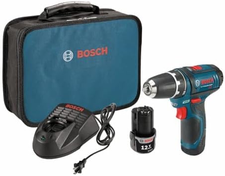 BOSCH PS31-2A 12V Max 3/8 Inch Drill/Driver Kit with (2) 2 Ah Batteries
