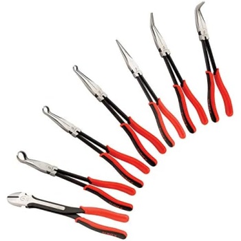 SUNEX TOOLS 3613V 7-Piece Long Reach Pliers Set