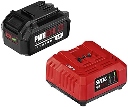 SKIL PWR CORE 20 20V Battery and Charger Starter Kit Including 4.0 Ah Battery