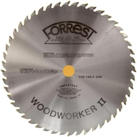 Forrest WW10407125 Woodworker II 10-Inch 40 Tooth ATB .125 Kerf Saw Blade