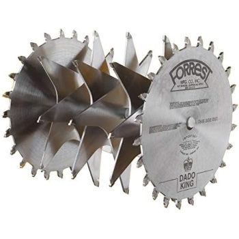 Forrest DK10244G Dado King 10-Inch 24/4 Tooth 29/32-Inch Kerf Saw Blade