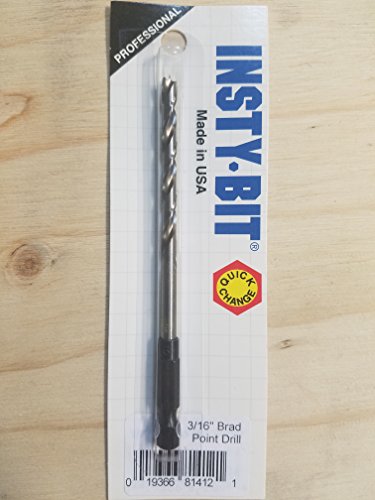 3/16" Hex Shank Brad Point Drill