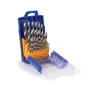 Fisch Chrome Vanadium Brad Point Wood Drill Bit Set, 29-Piece (1/16″–1/2″)