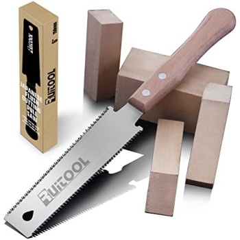RUITOOL Japanese Hand Saw 6 Inch Double Edge Sided Pull Saw Ryoba SK5 Flexible
