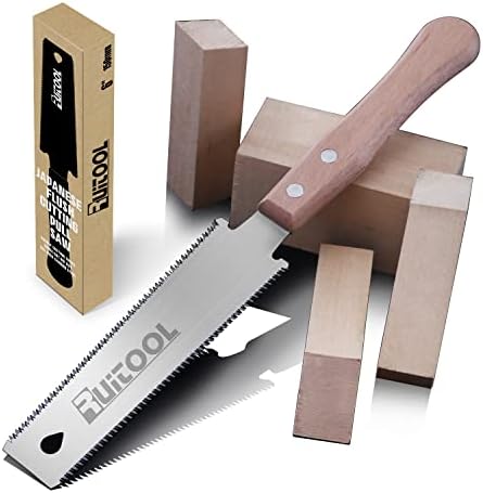 RUITOOL Japanese Hand Saw 6 Inch Double Edge Sided Pull Saw Ryoba SK5 Flexible