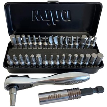 Wiha 74996 35 Piece Bit Ratchet Compact Storage Box Set