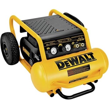 DEWALT Air Compressor, 225-PSI Max, Hand Carry with Wheels, 4-1/2 Gallon