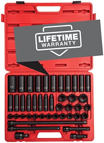 Sunex 2569, 1/2" Drive Master Impact Socket Set, 43Piece, Metric, 9mm - 30mm