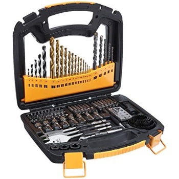 Amazon Basics Drill & Driver Multi Bit Set, Alloy Steel Drill Bits for Metal,