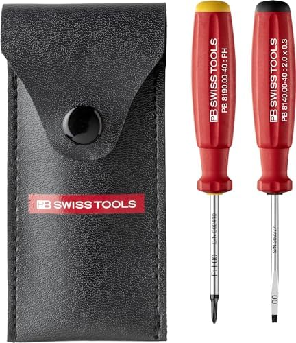 PB Swiss Tools - SwissGrip Screwdriver Set for Slotted size 00 and Phillips