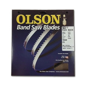 Olson 19293 Band Saw Blade 93-1/2" Long x 3/8" Wide .025" Thick 4 TPI