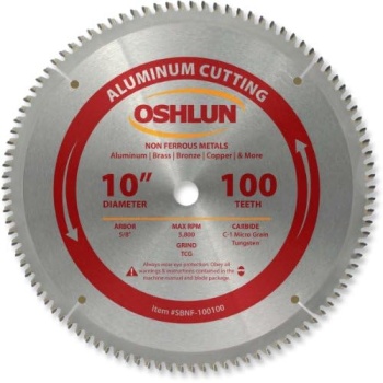 Oshlun SBNF-100100 10-Inch 100 Tooth TCG Saw Blade with 5/8-Inch Arbor