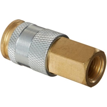 Amflo C90 Brass Coupler – 1/4" Hi-Flo x 1/4" FNPT, High-Flow Air Hose Quick
