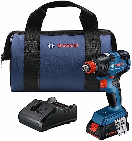 Bosch GDX18V-1800B12 18V Two-In-One 1/4 In. and 1/2 In. Bit/Socket Impact