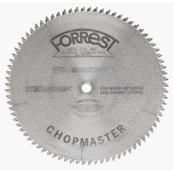 Forrest CM151006100 Chopmaster 15-Inch 100 Tooth ATB Miter Saw Blade with 1-Inch